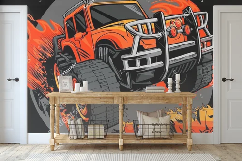 Energia off-roadowego w stylu street art