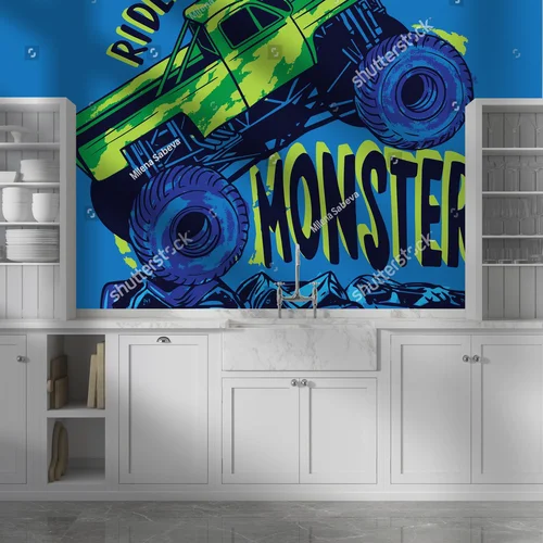 Mocne kolory ekstremalnych monster trucków