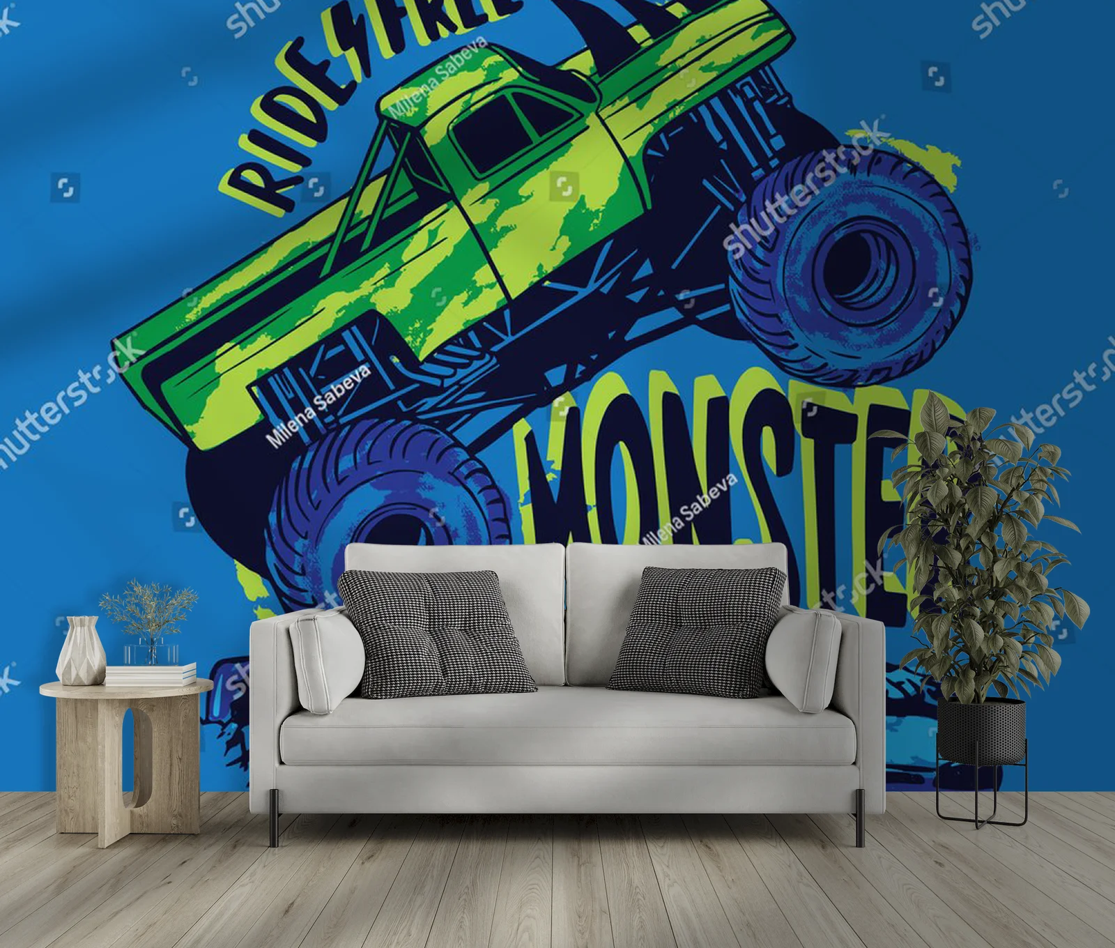 Mocne kolory ekstremalnych monster trucków