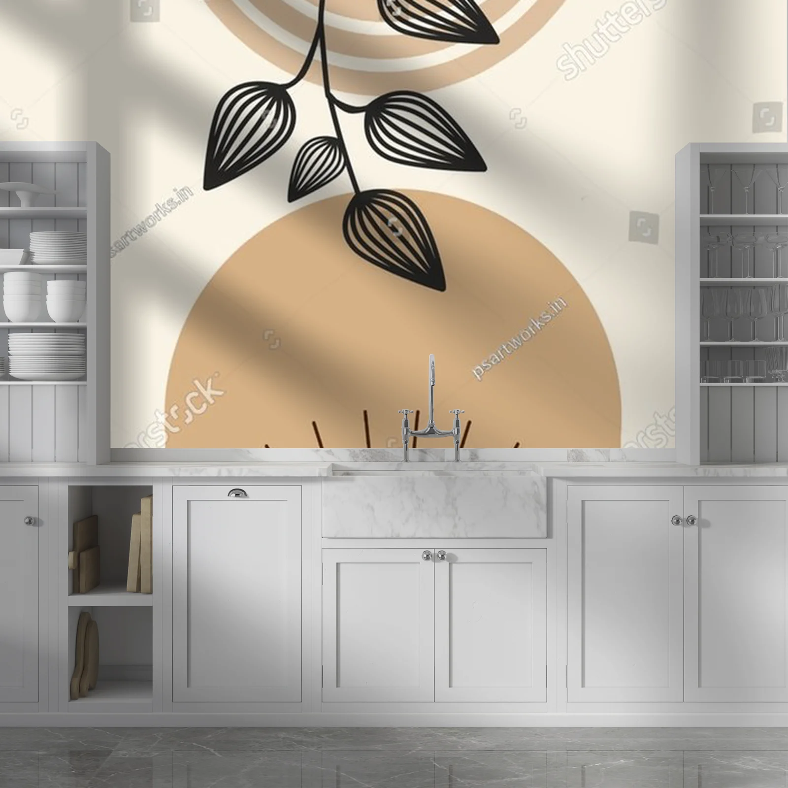 Boho Botanika: Elegancka Abstrakcja w Naturze