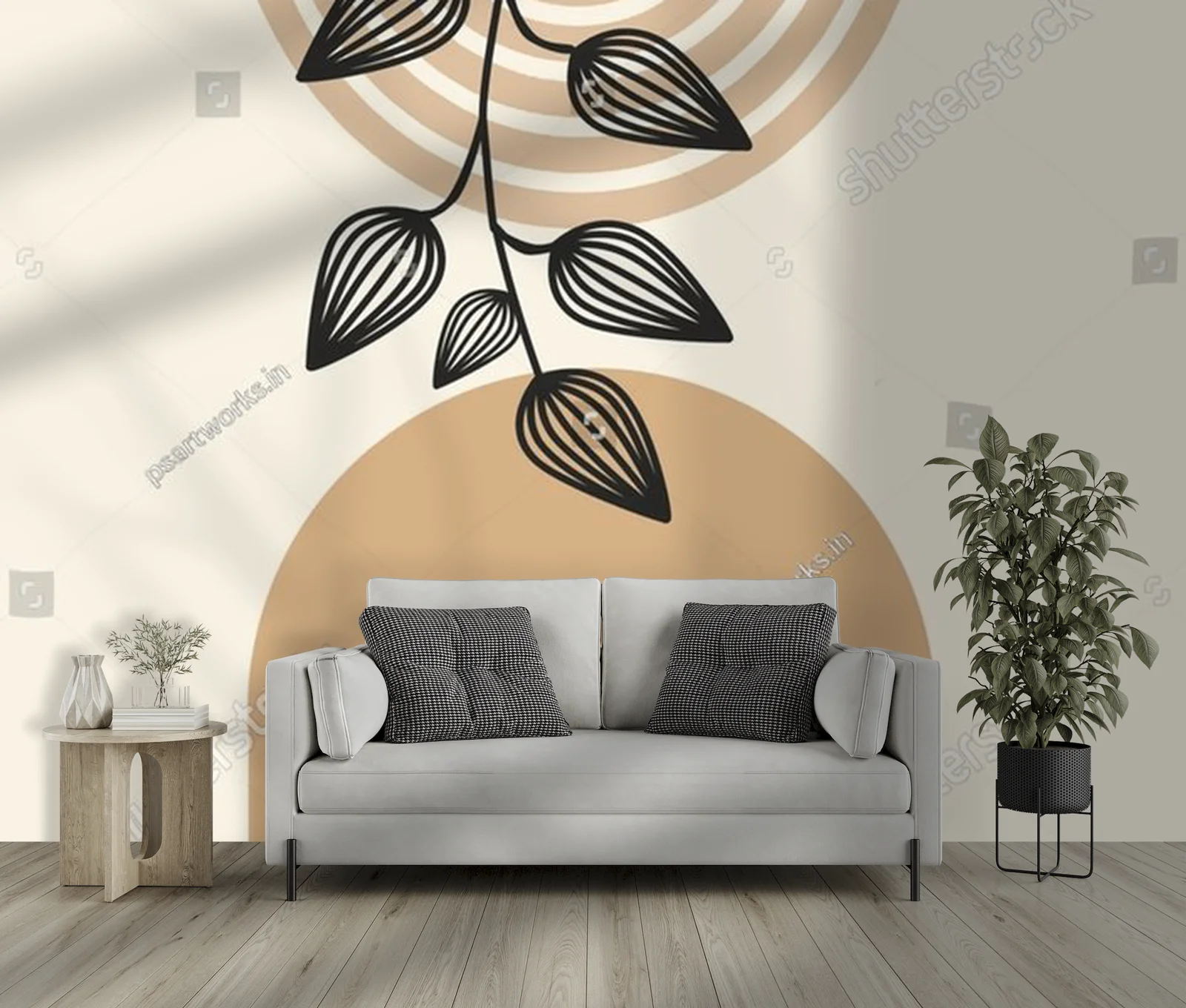 Boho Botanika: Elegancka Abstrakcja w Naturze
