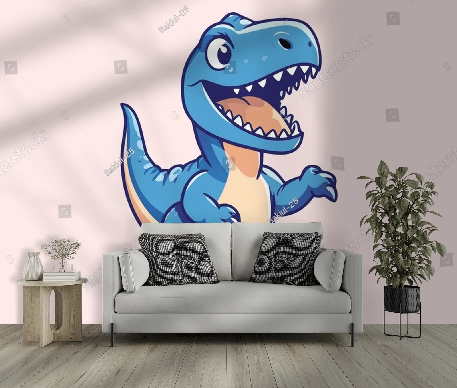 Urocze dinozaury na letnim, plażowym szaleństwie