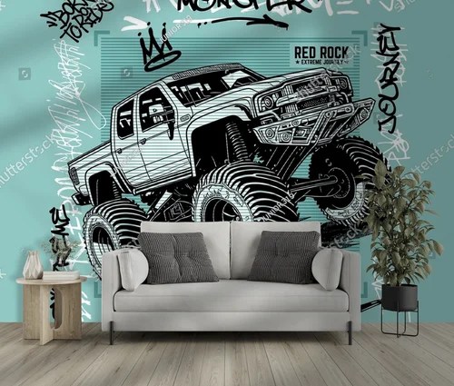 Potężny off-roadowy potwór w nasyconych kolorach