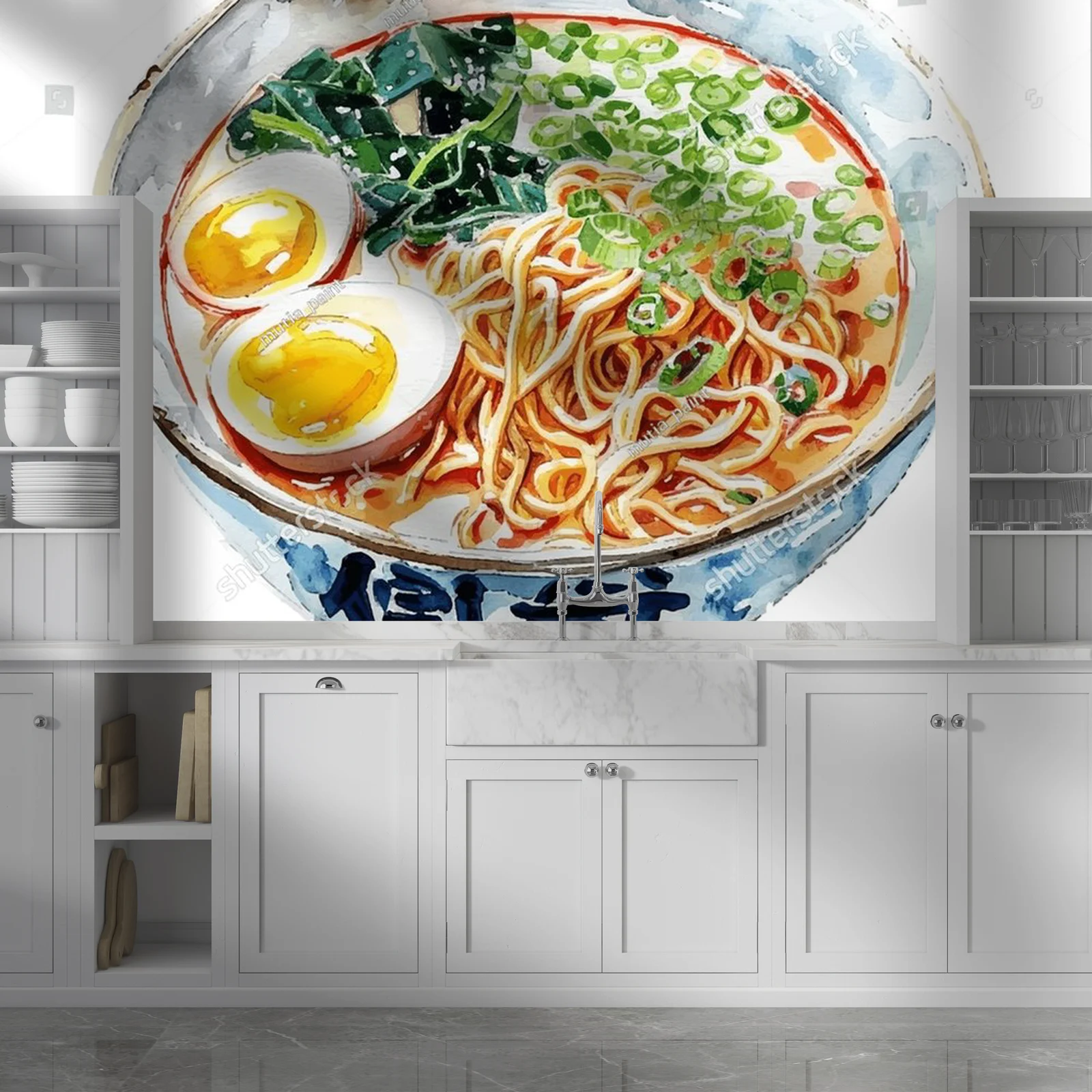 Ramen w akwarelowym stylu – smak Japonii