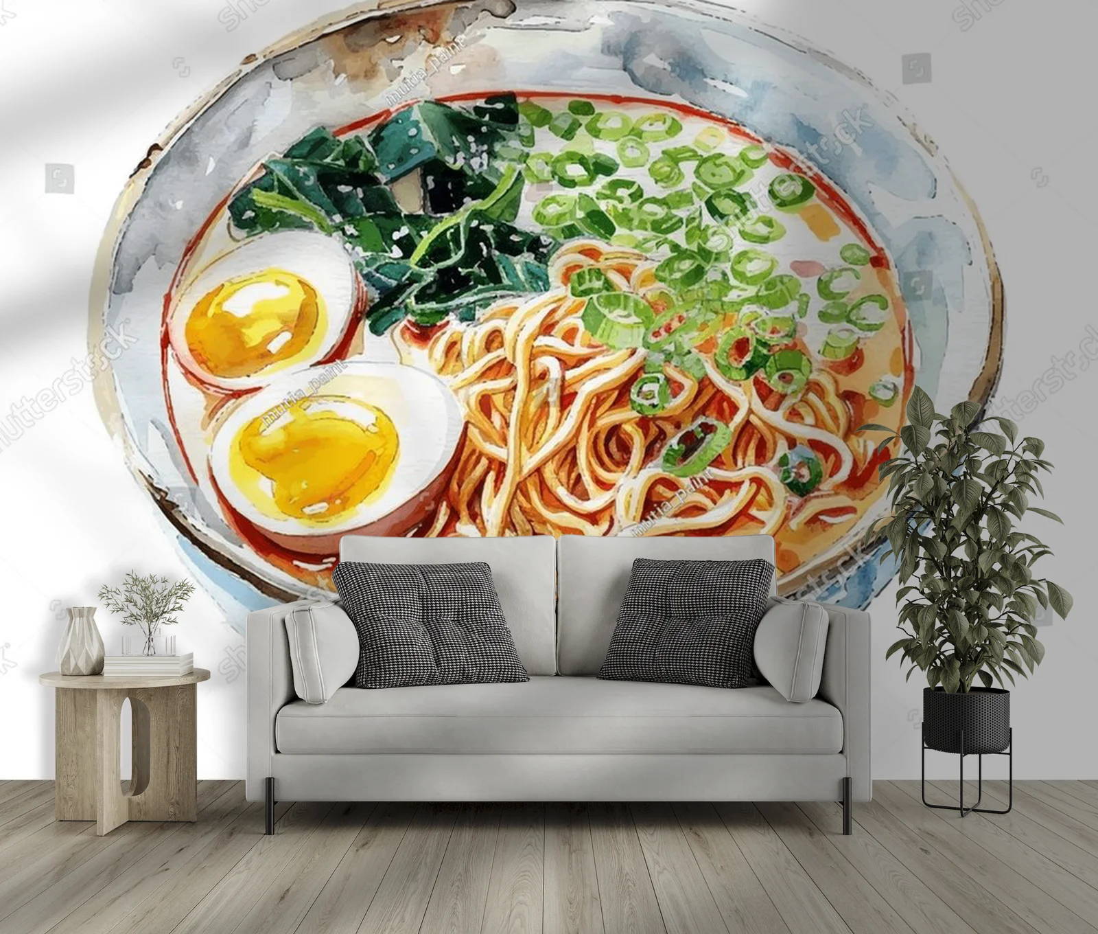 Ramen w akwarelowym stylu – smak Japonii