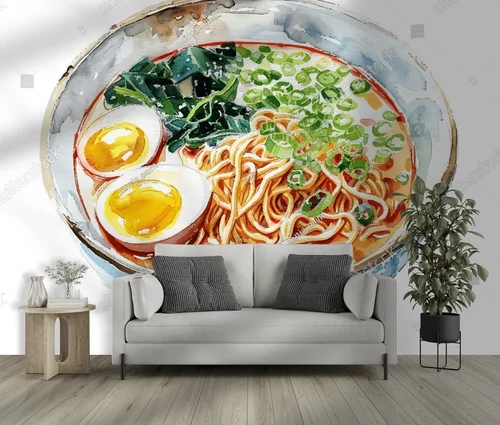 Ramen w akwarelowym stylu – smak Japonii