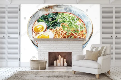 Ramen w akwarelowym stylu – smak Japonii