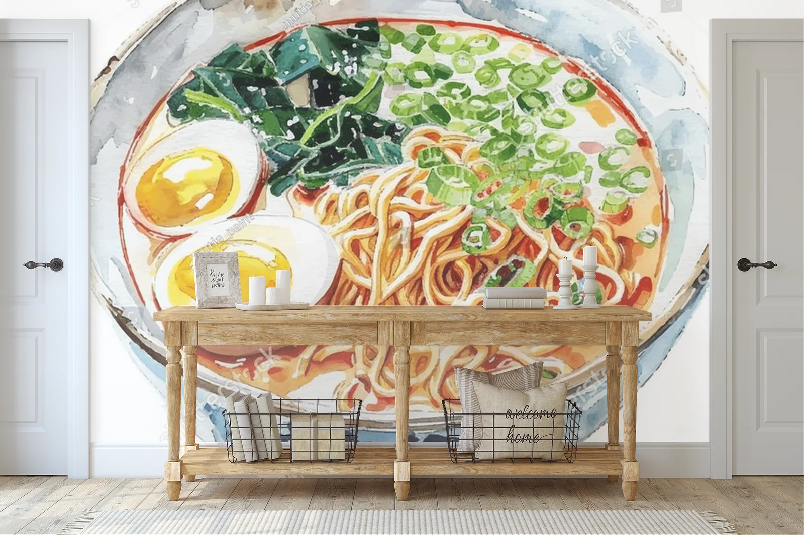Ramen w akwarelowym stylu – smak Japonii