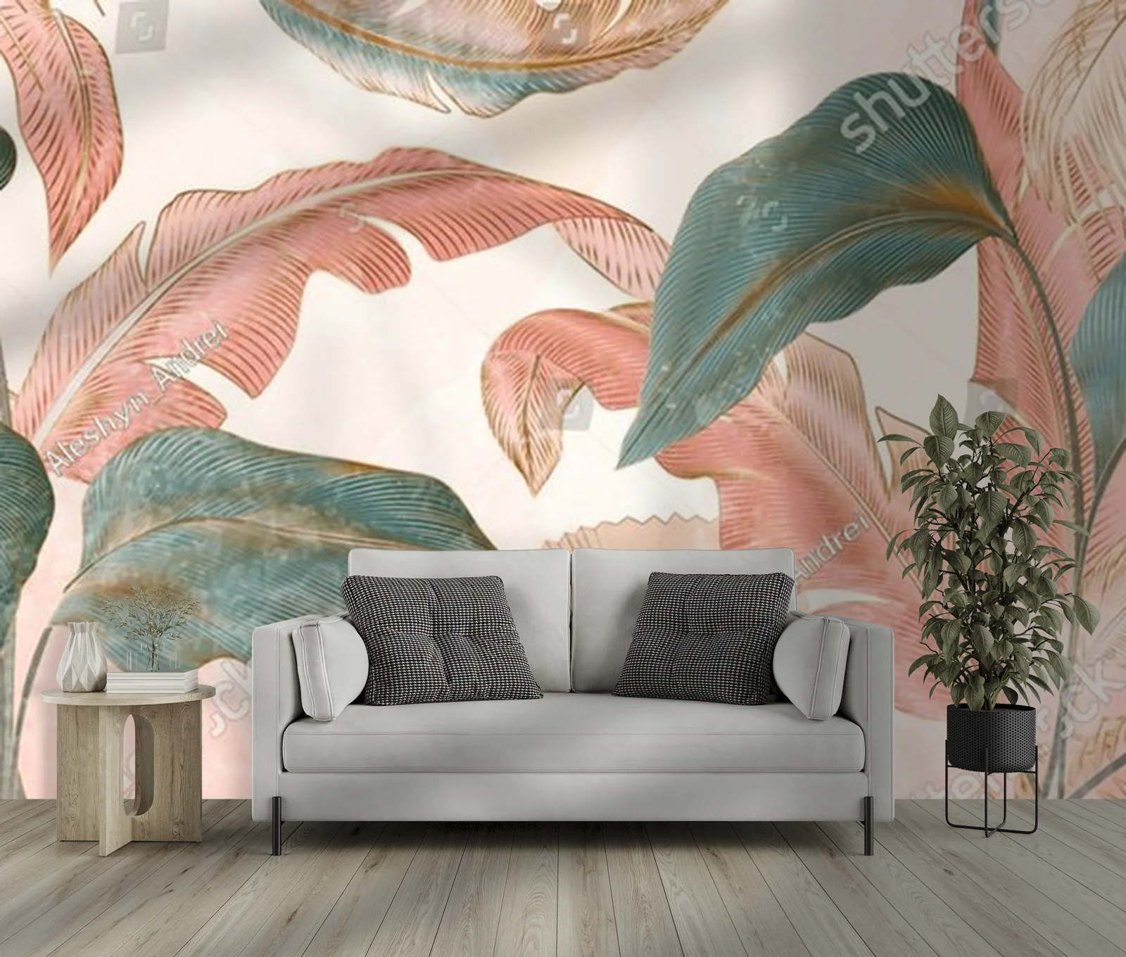 Tropikalna elegancja pod palmy w pastelowych tonach