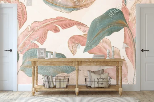 Tropikalna elegancja pod palmy w pastelowych tonach
