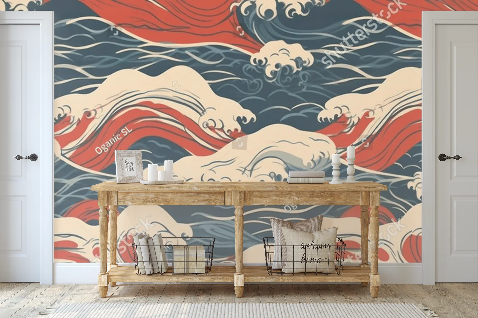 Eleganckie fale w pastelowych odcieniach Japonii