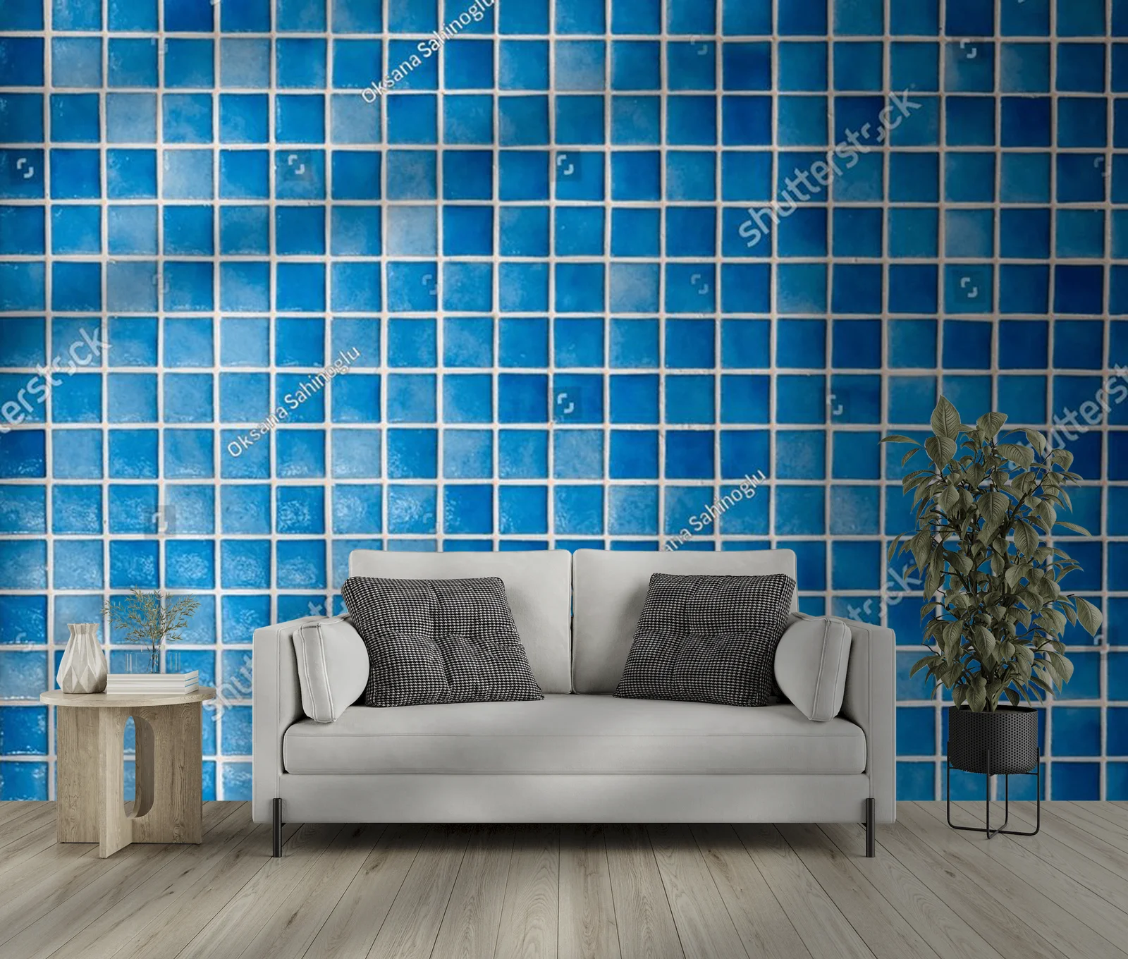 Niebieskie mozaiki: morskie inspiracje w designie