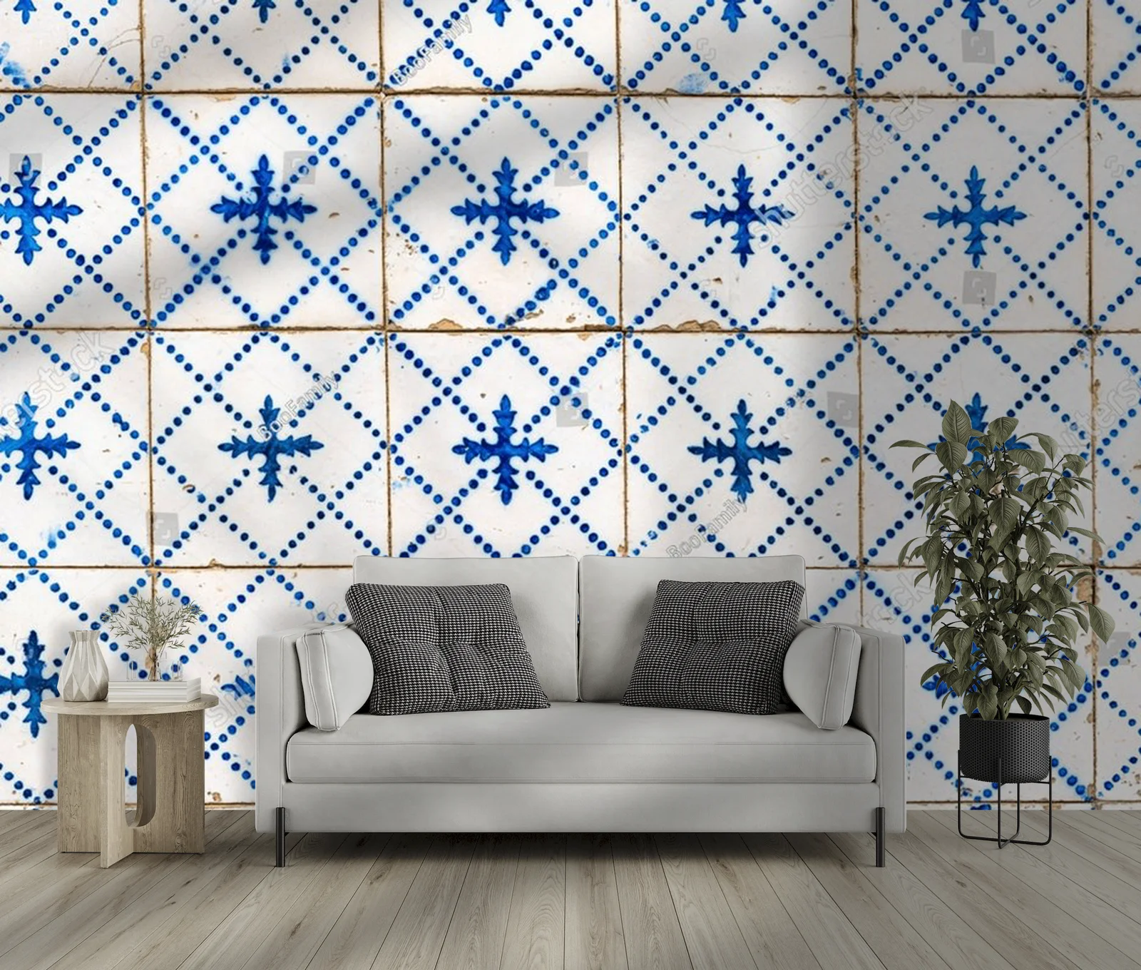 Urokliwe azulejos w błękicie i bieli