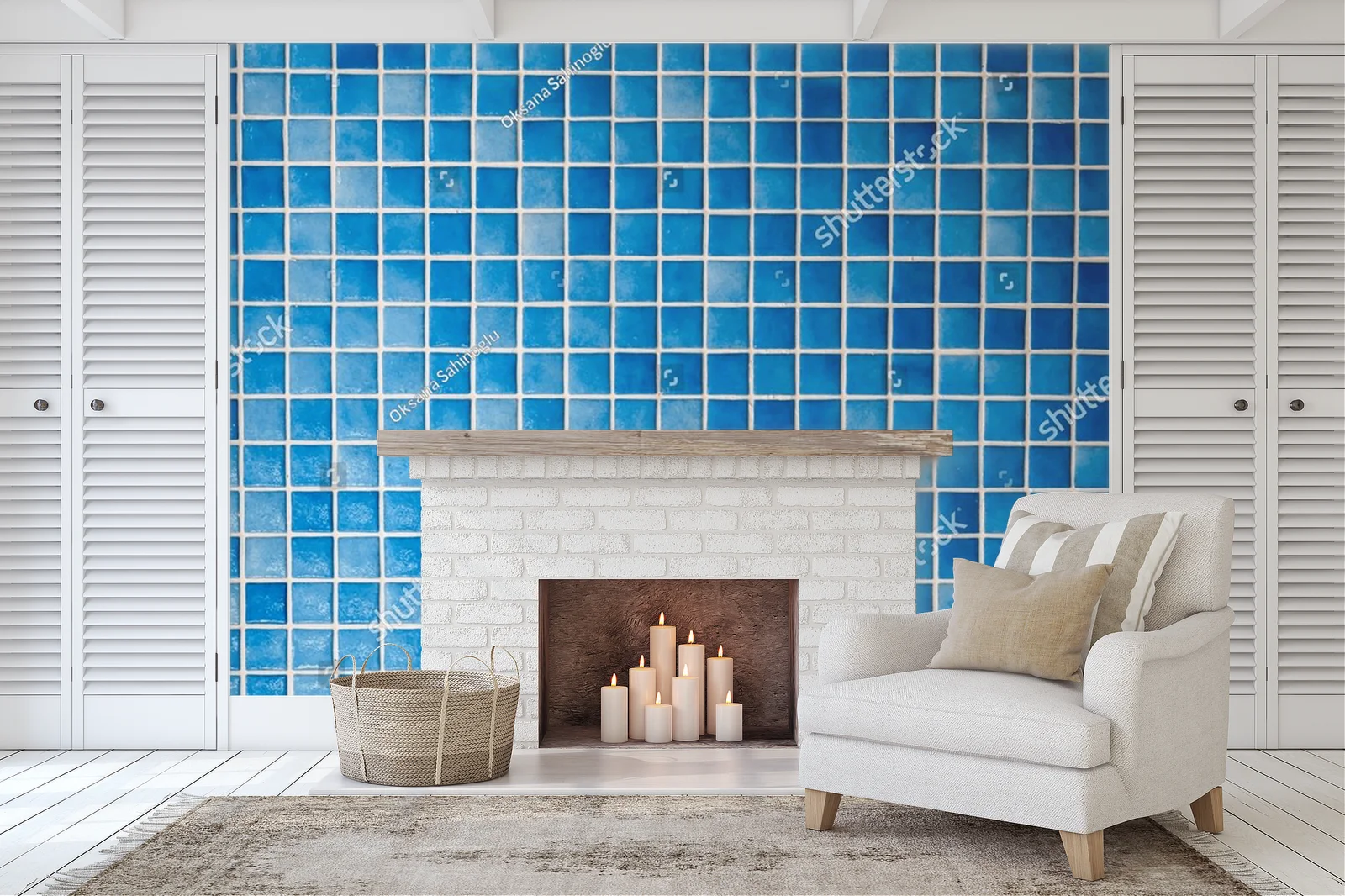 Niebieskie mozaiki: morskie inspiracje w designie