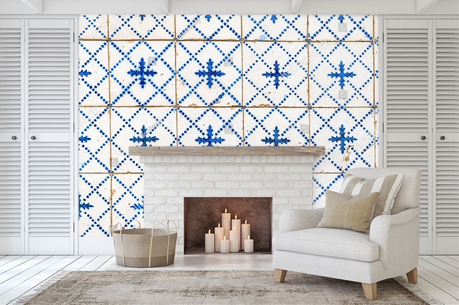 Urokliwe azulejos w błękicie i bieli