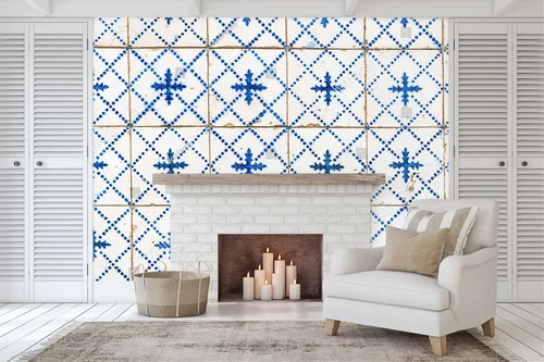 Urokliwe azulejos w błękicie i bieli