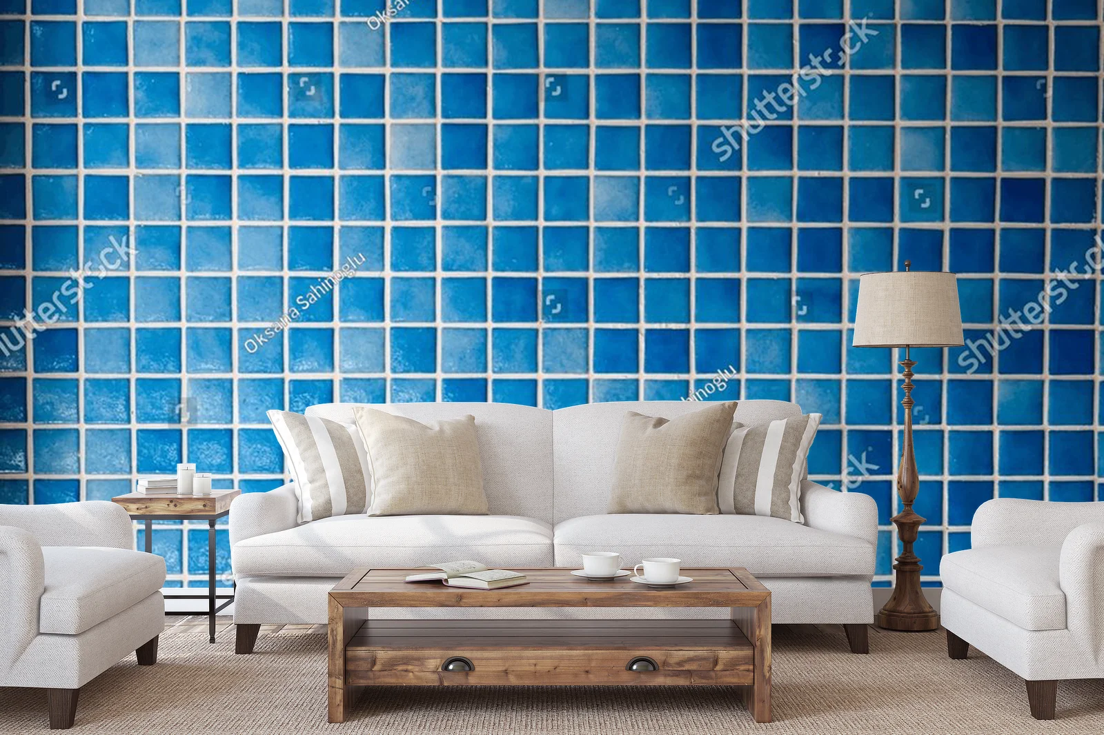 Niebieskie mozaiki: morskie inspiracje w designie