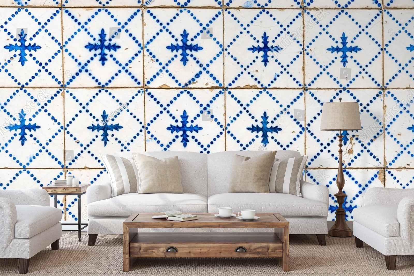 Urokliwe azulejos w błękicie i bieli