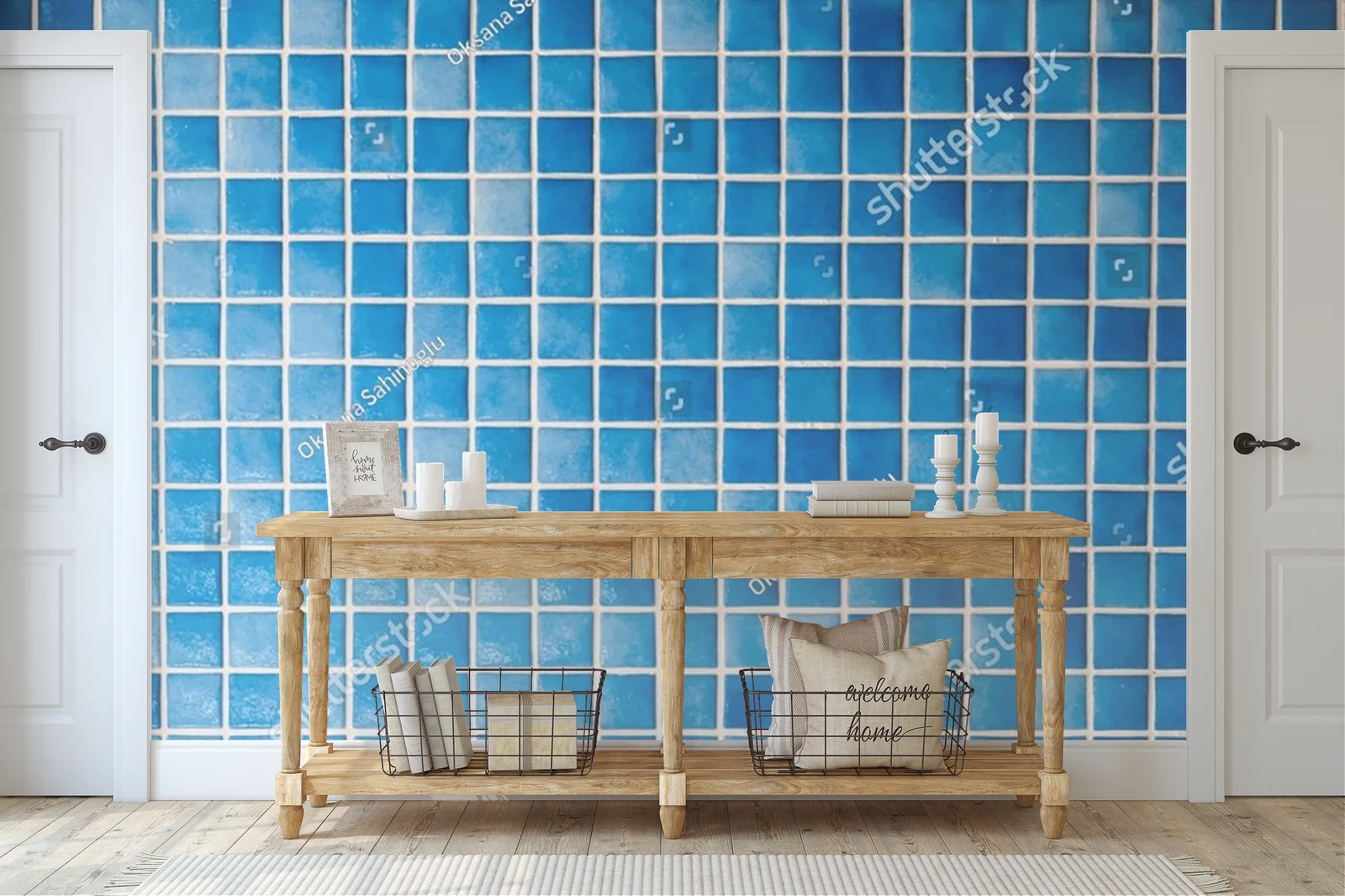 Niebieskie mozaiki: morskie inspiracje w designie