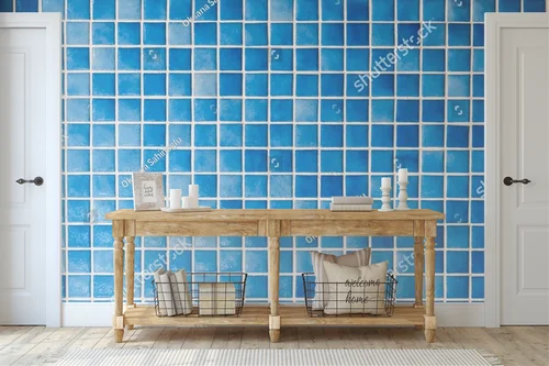 Niebieskie mozaiki: morskie inspiracje w designie