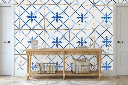 Urokliwe azulejos w błękicie i bieli