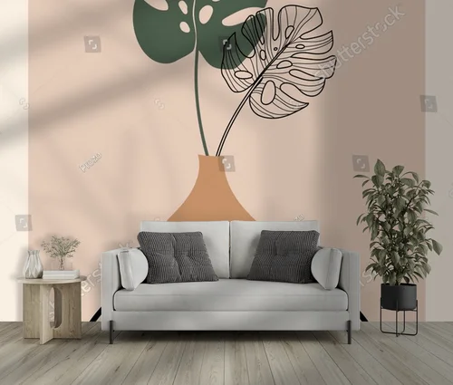 Abstrakcyjne botaniczne kompozycje w boho stylu