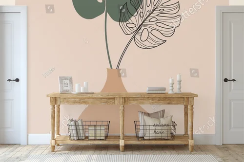 Abstrakcyjne botaniczne kompozycje w boho stylu