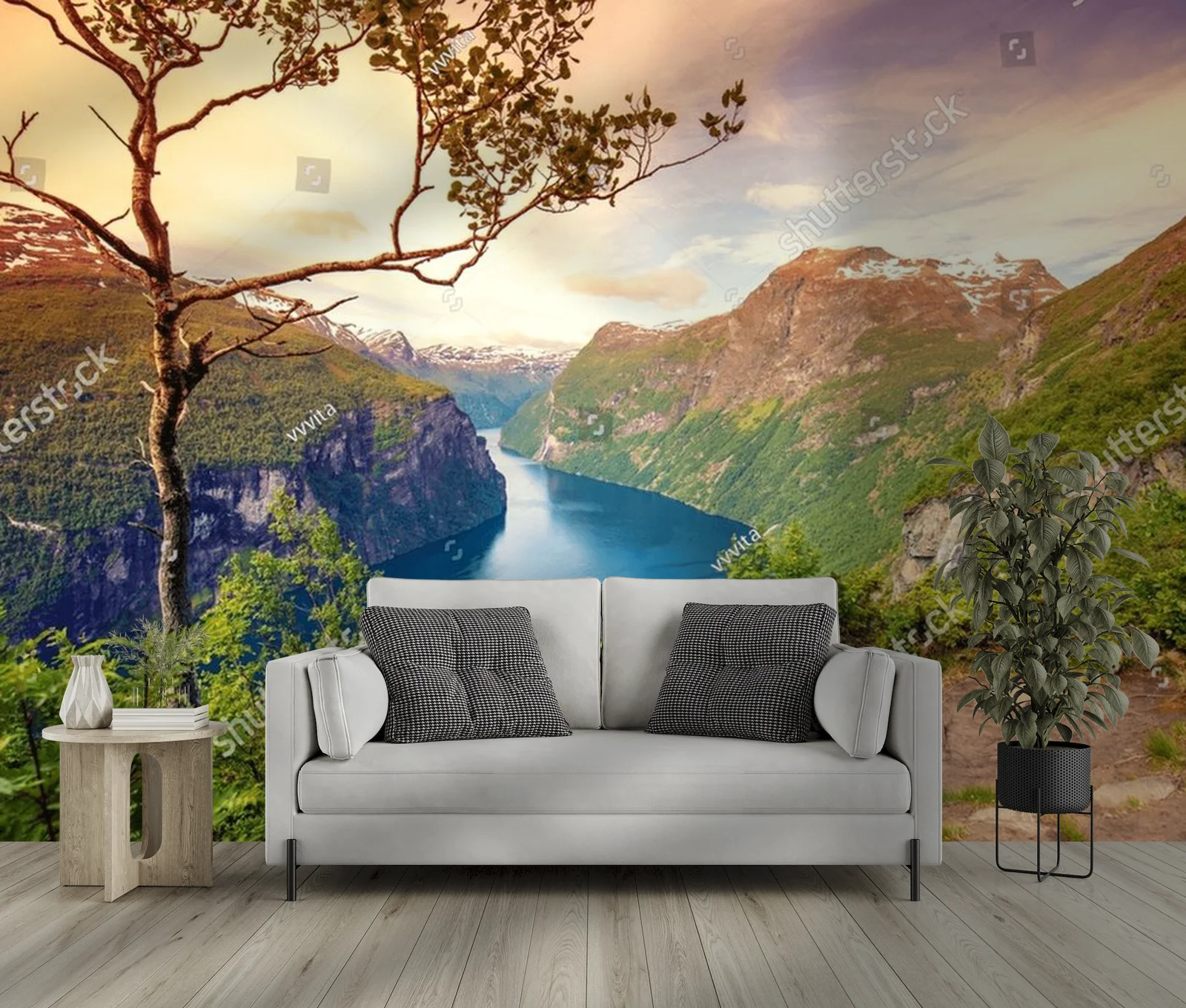 Magiczne widoki Geirangerfjord w pastelowych odcieniach