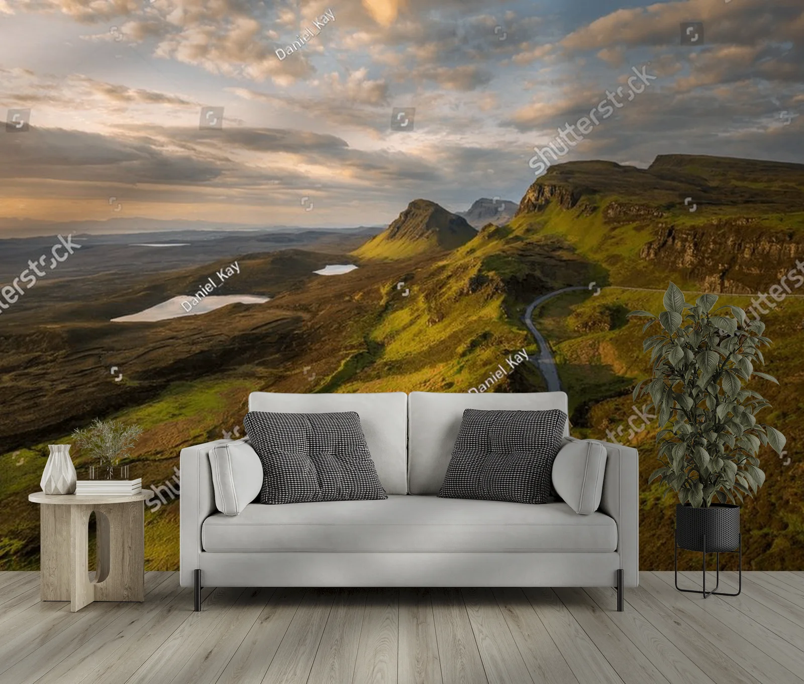 Klify Quiraing w chmurach - malownicza panorama