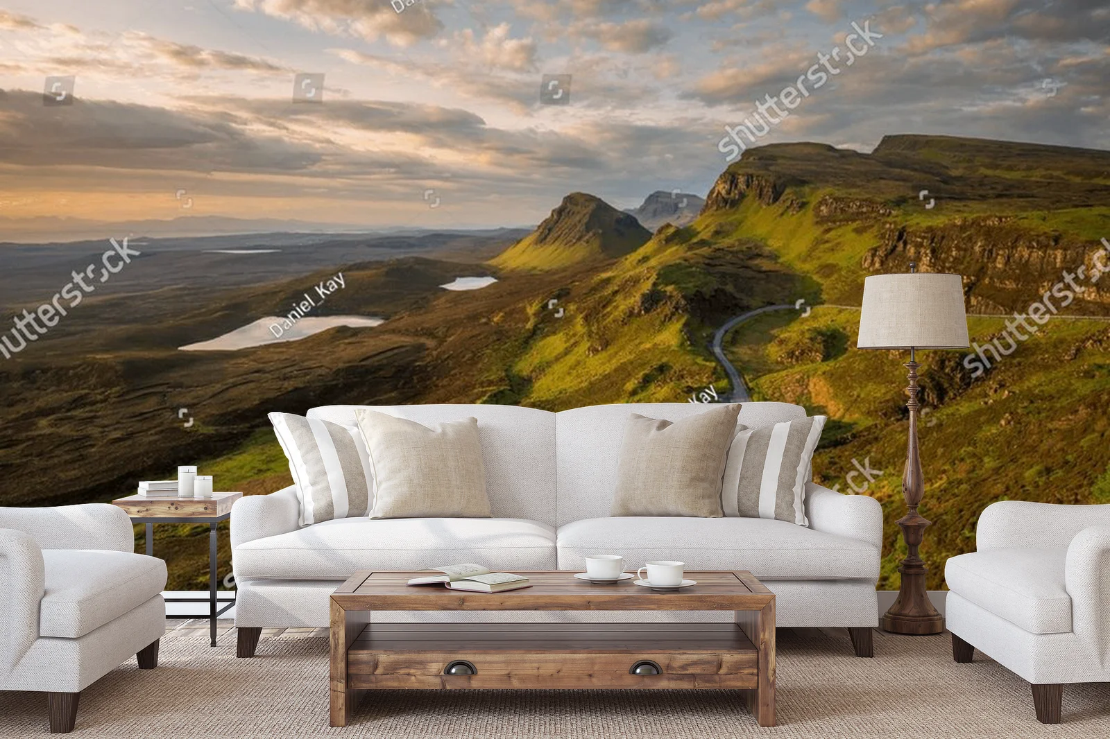 Klify Quiraing w chmurach - malownicza panorama
