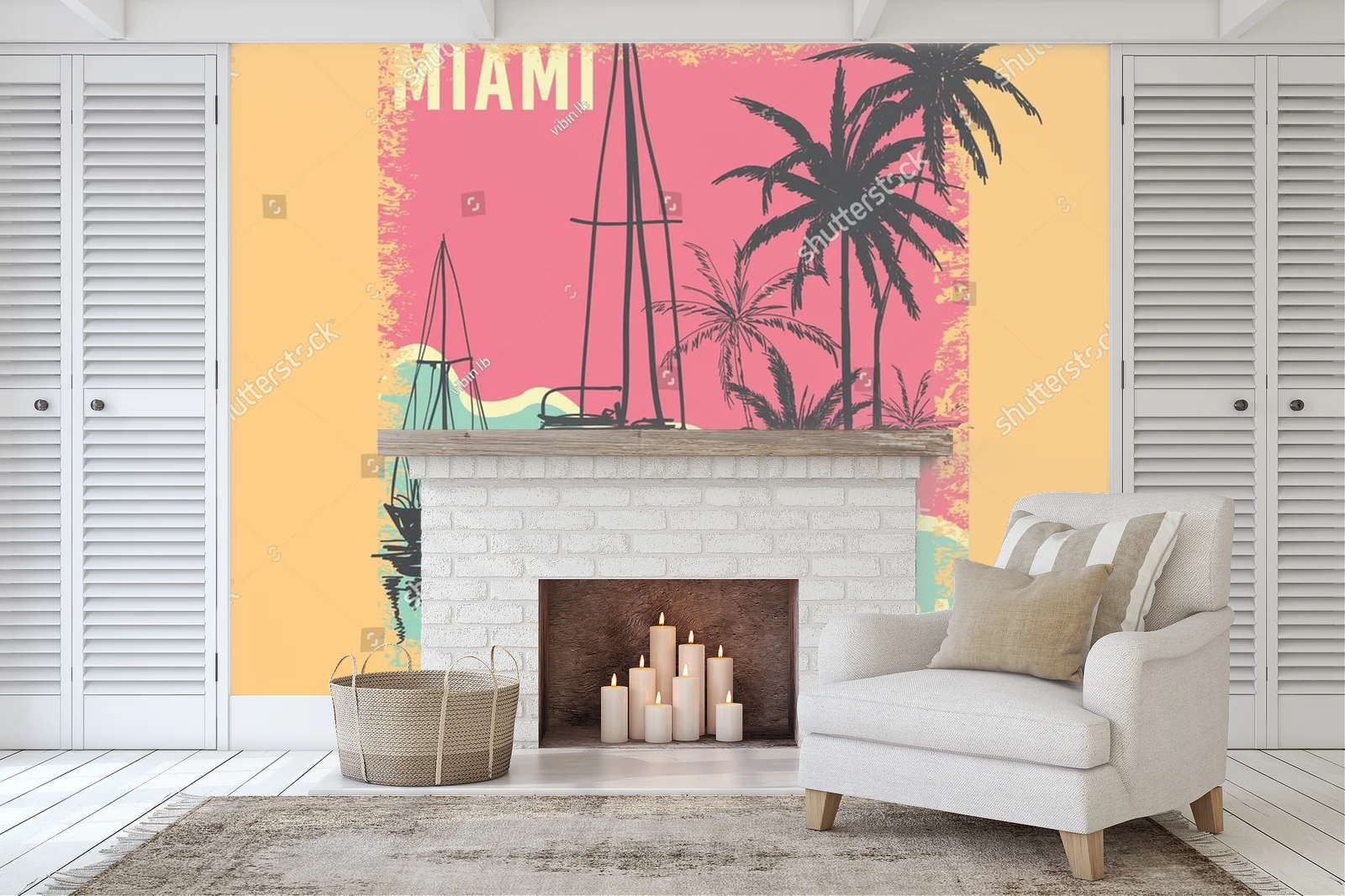 Romantyczna retro atmosfera Miami w letnich kolorach