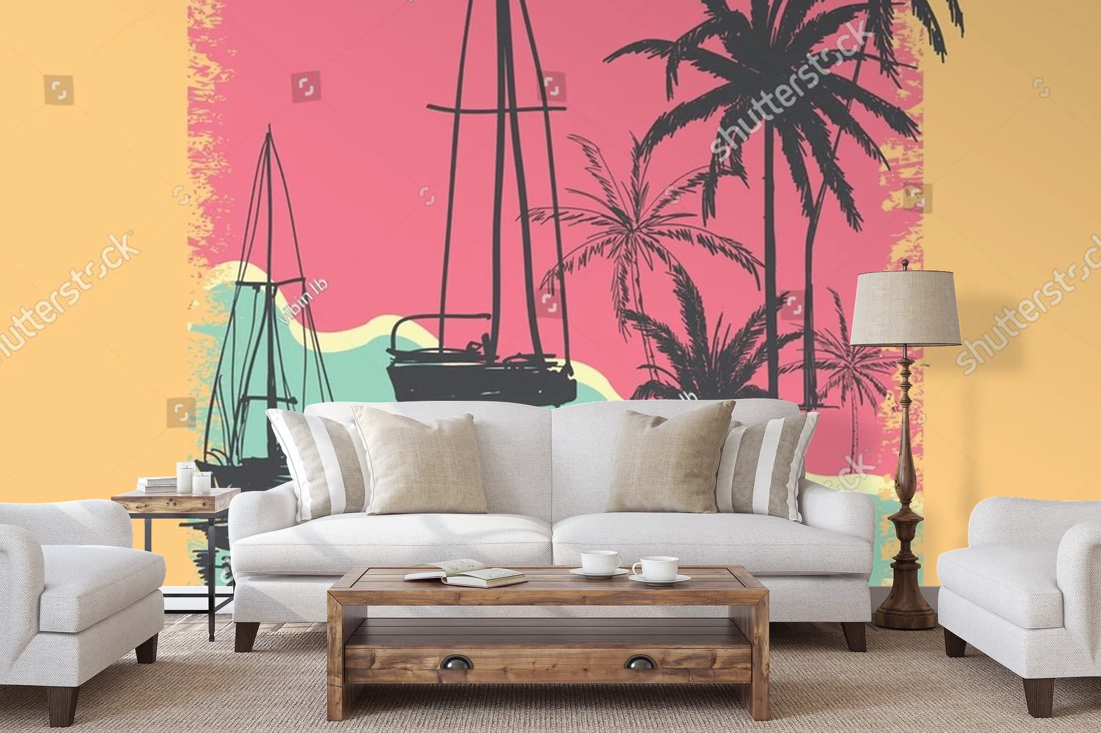 Romantyczna retro atmosfera Miami w letnich kolorach