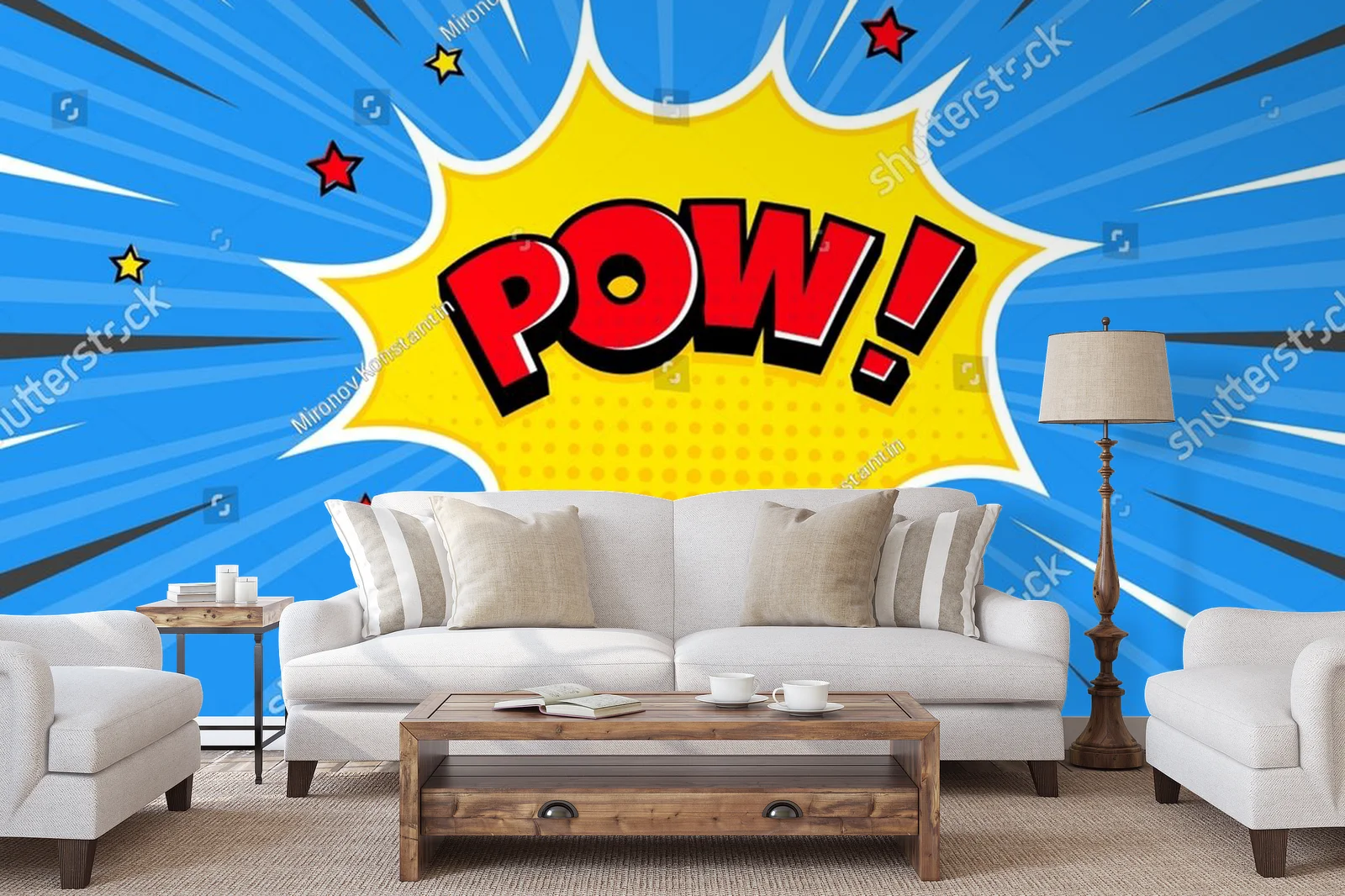 Dynamiczny styl pop-art w retro klimacie