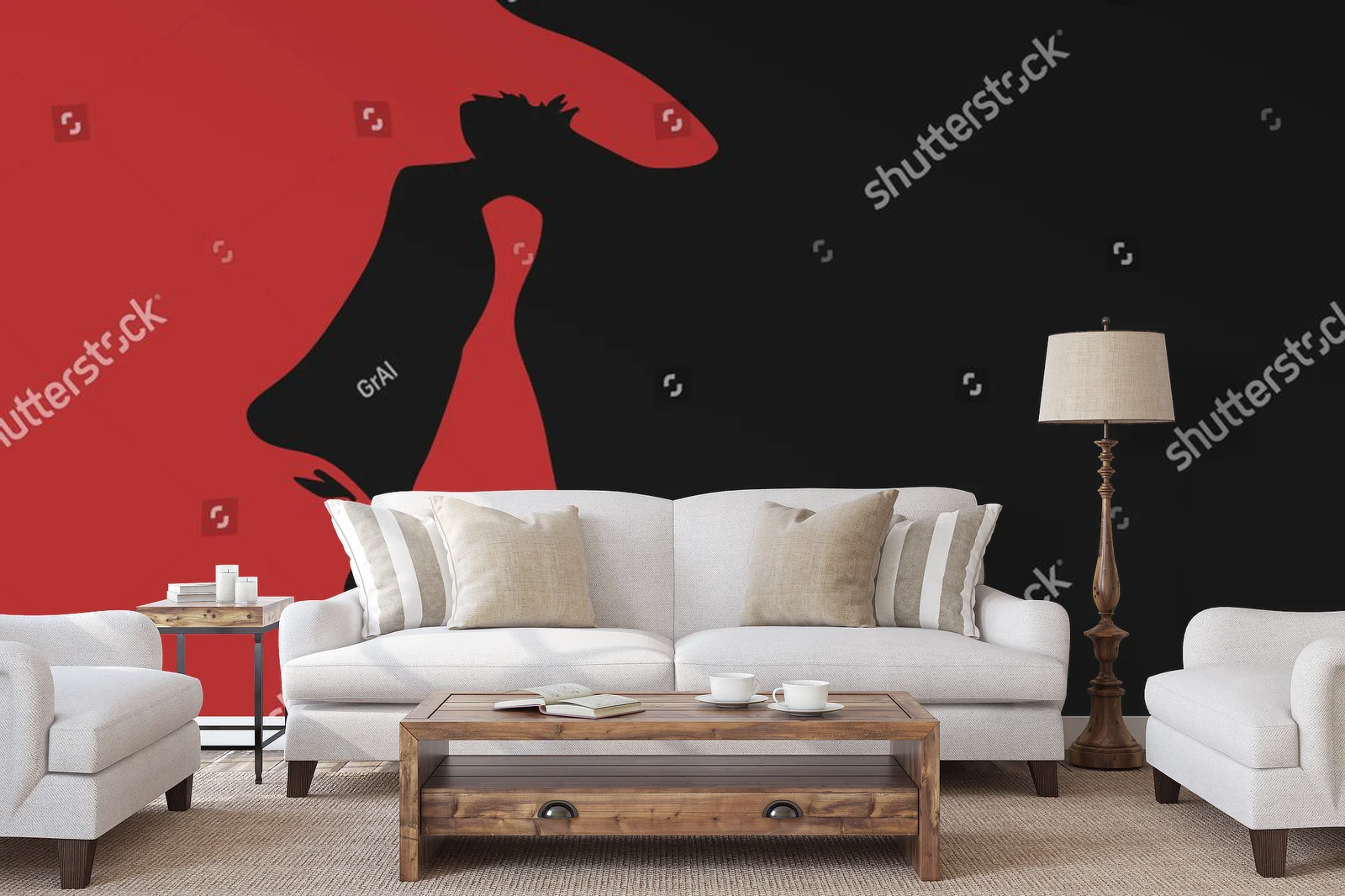 Elegancka sylwetka w monochromatycznym blasku