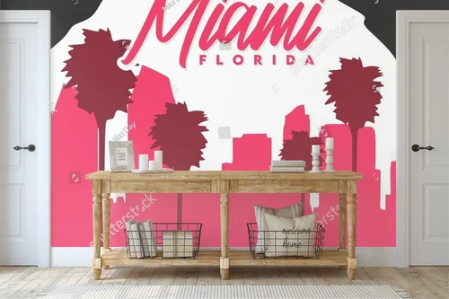 Zachwycająca panorama Miami w letnich kolorach