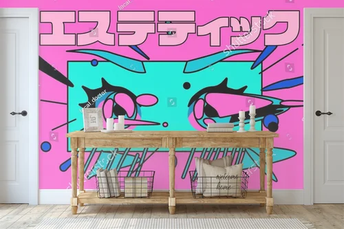 Anime magia w pastelowych odcieniach vaporwave