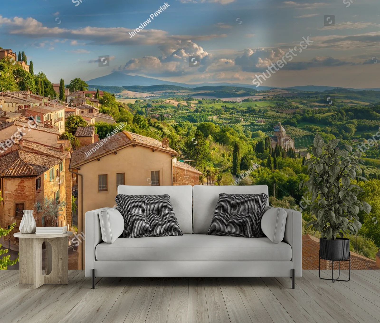 Panorama Toskanii z Montepulciano