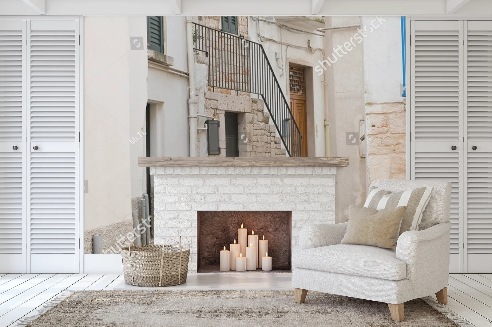 Architektura Conversano w kojących odcieniach szarości