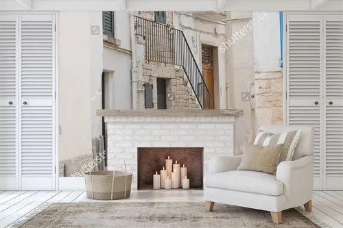 Architektura Conversano w kojących odcieniach szarości