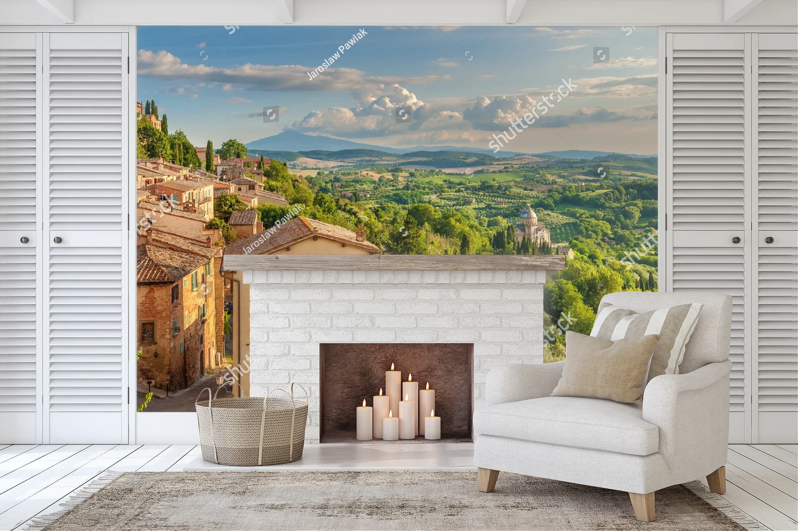 Panorama Toskanii z Montepulciano