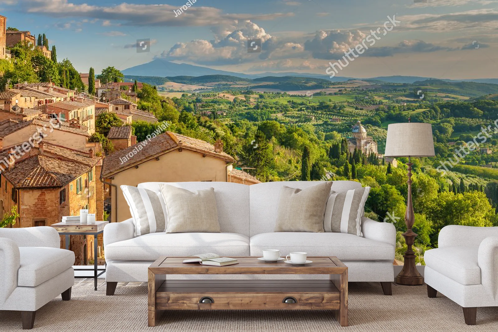 Panorama Toskanii z Montepulciano