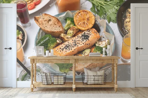 Aromatyczna uczta: wędzony salmon w towarzystwie warzyw