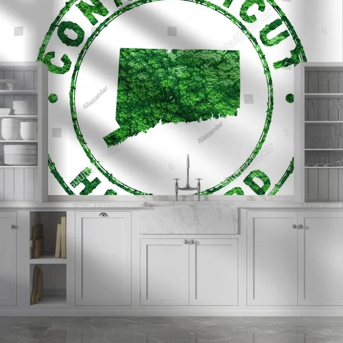 Ekologiczna kompozycja Connecticut w białych tonach