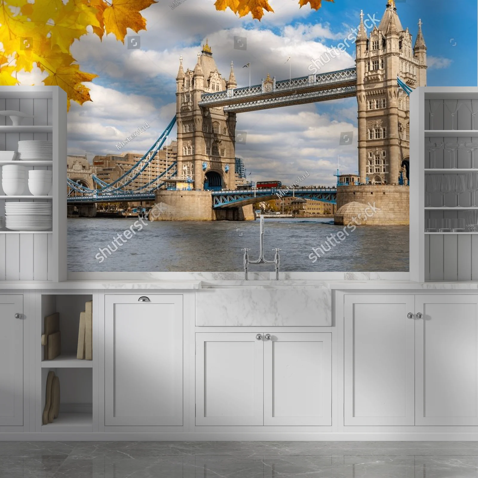 Jesienna magia Tower Bridge nad Tamizą