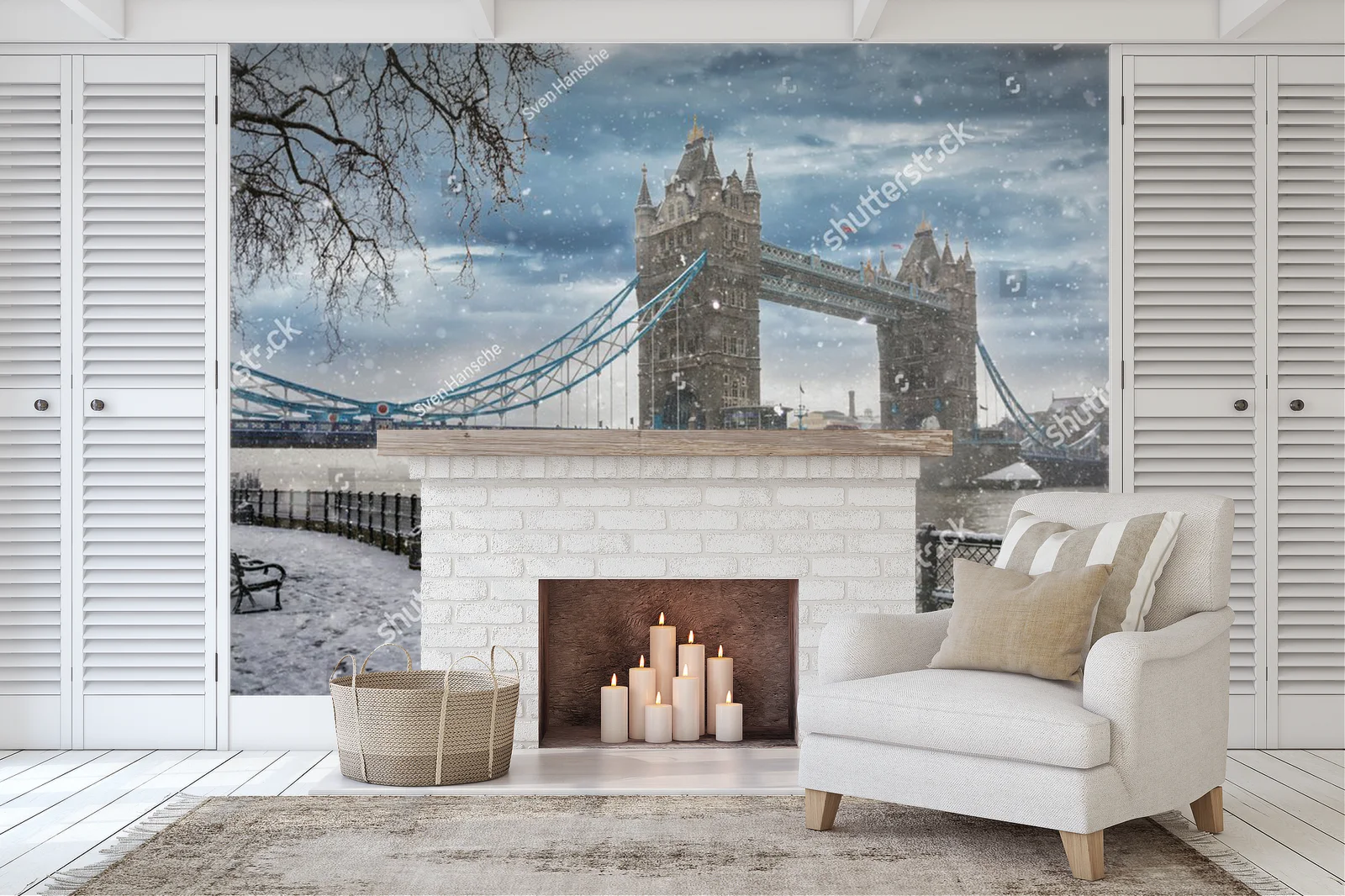 Zimowy urok Tower Bridge w Londynie