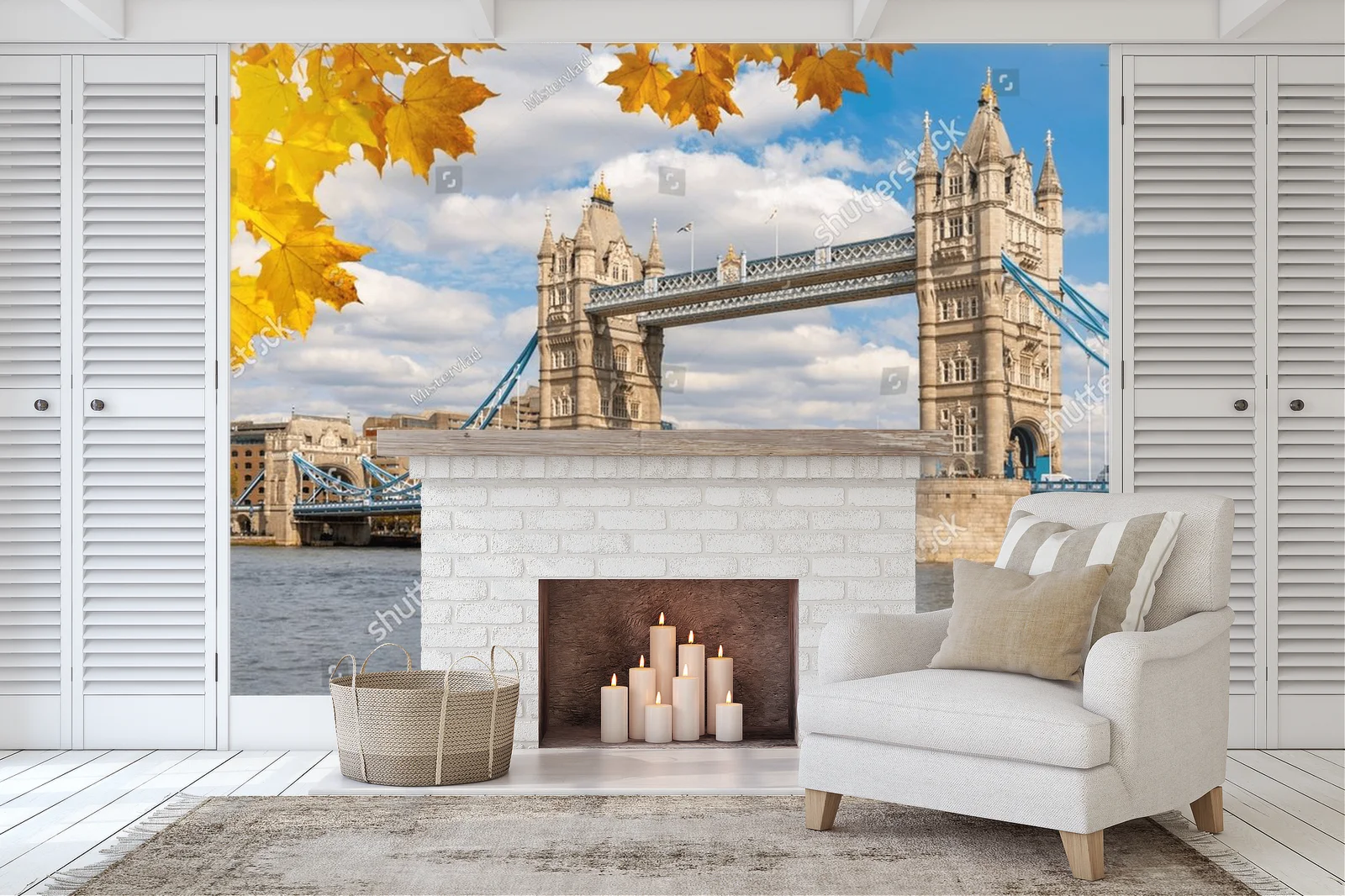 Jesienna magia Tower Bridge nad Tamizą