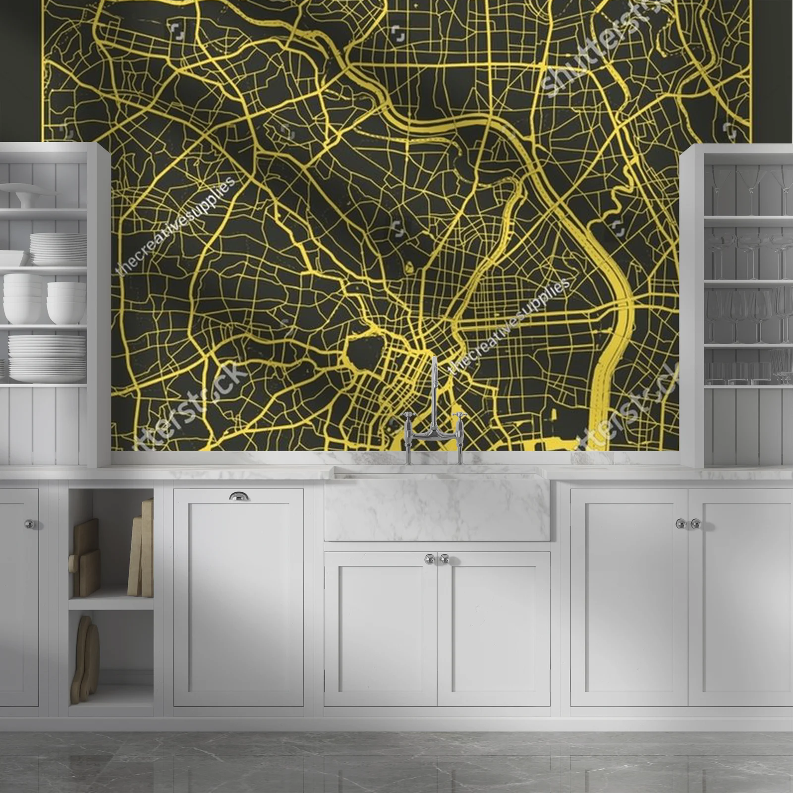 Niezwykła mapa Tokio w eleganckich odcieniach