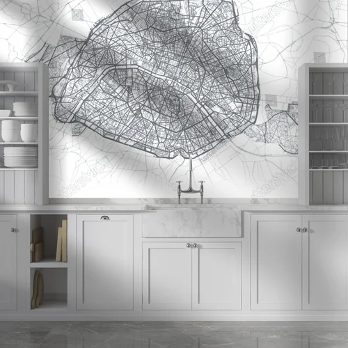 Niezwykła mapa Paryża w minimalistycznym stylu