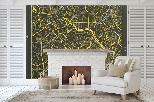 Niezwykła mapa Tokio w eleganckich odcieniach