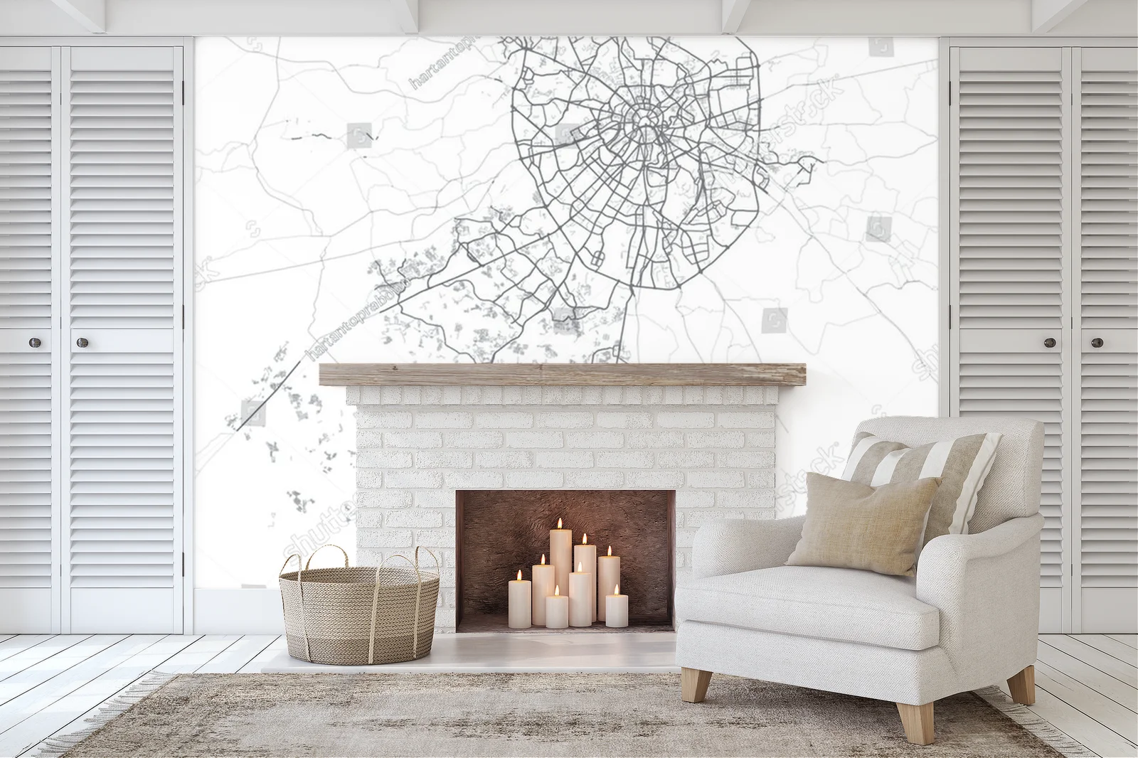 Zachwycająca Mapa Moskwy w Minimalistycznym Stylu